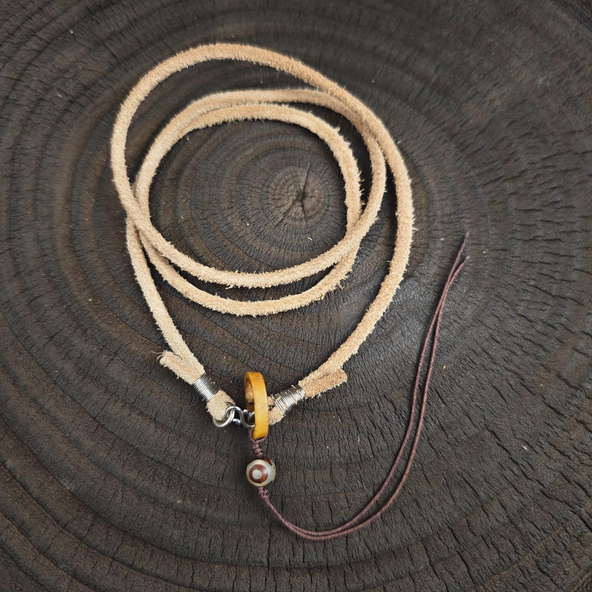 Genuine Tibetan Rawhide Leather Necklace Strap Unisex
