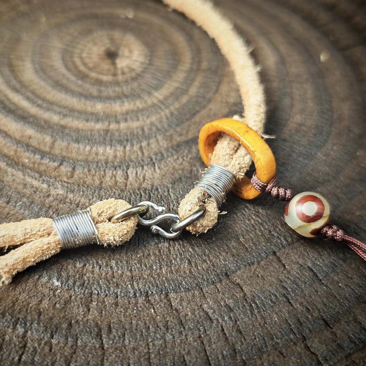 Genuine Tibetan Rawhide Leather Necklace Strap Unisex