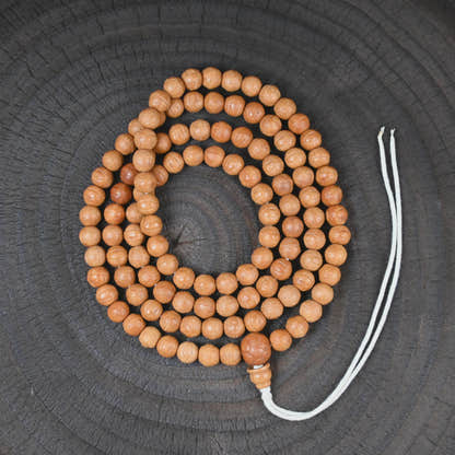 Handmade 9mm Phoenix Eye Bodhi Seed Mala Necklace