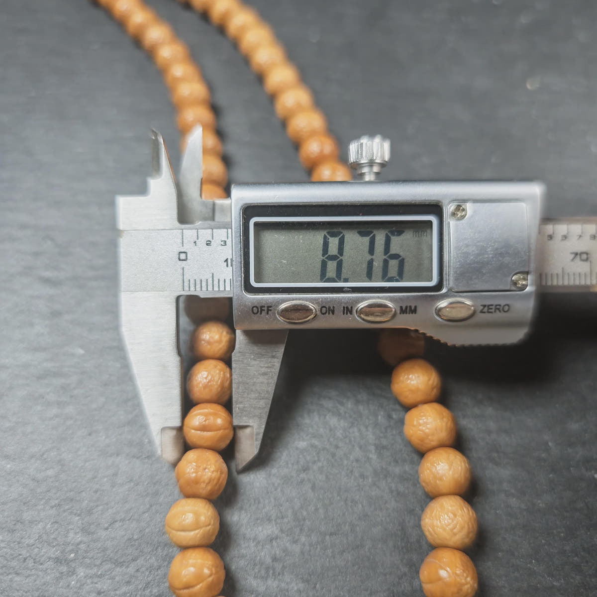 Handmade 9mm Phoenix Eye Bodhi Seed Mala Necklace