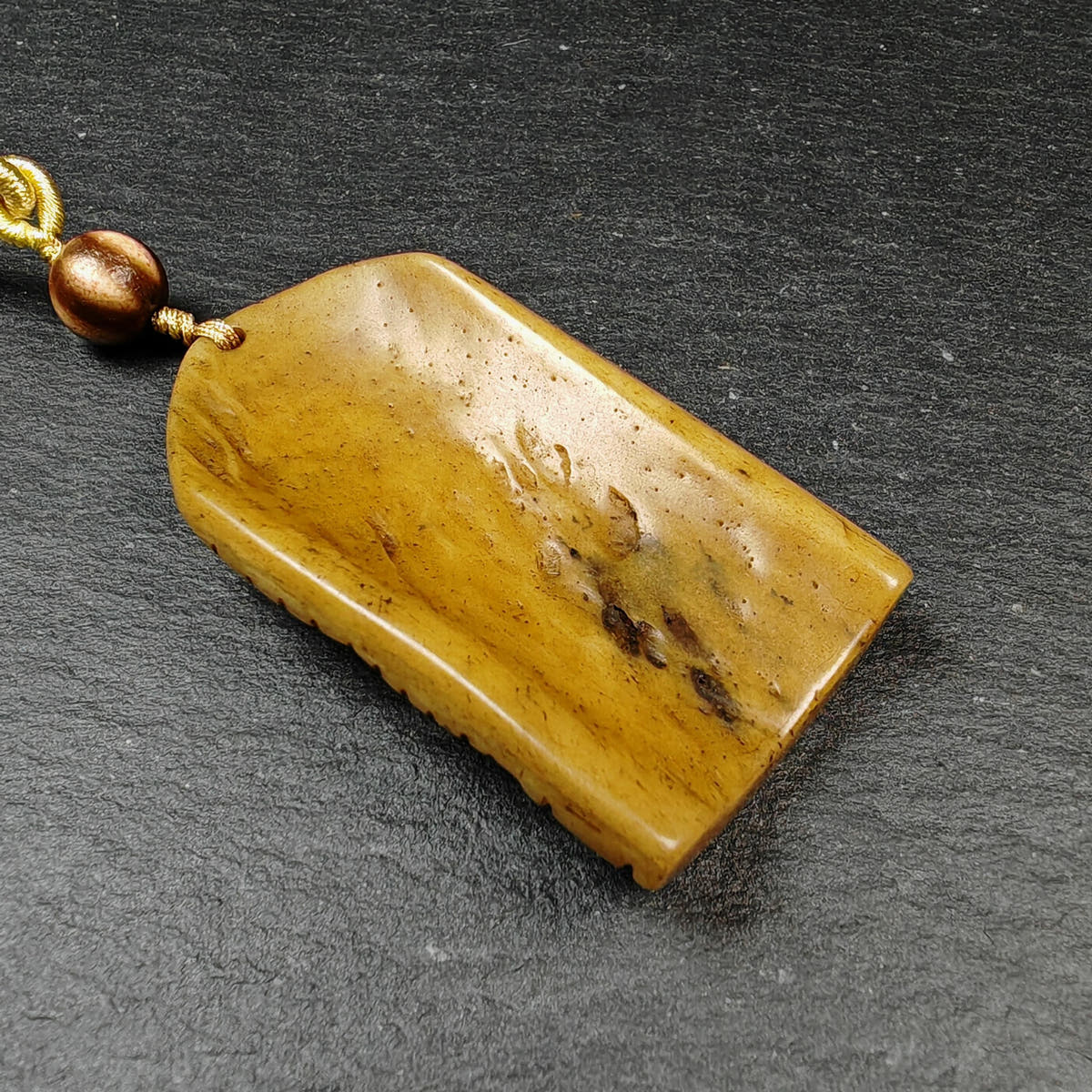 Authentic Citipati Skull Master Pendant - Old Tibetan Amulet 61mm × 32mm