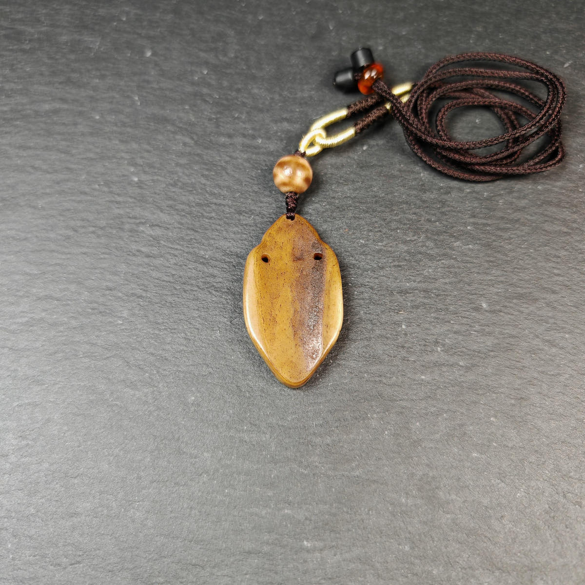 Authentic Handcarved Shakyamuni Pendant - Old Tibetan Amulet
