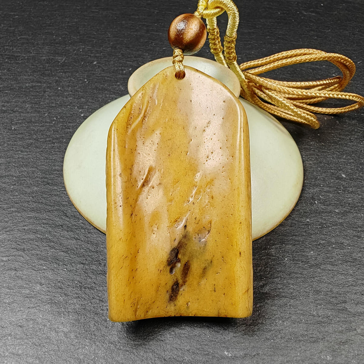 Authentic Citipati Skull Master Pendant - Old Tibetan Amulet 61mm × 32mm