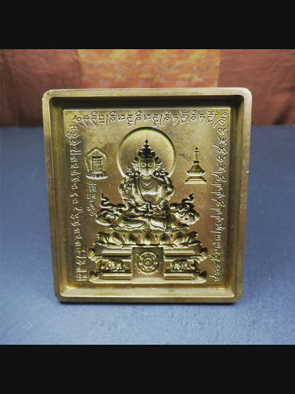 This unique Akshobhya Tsa-Tsa buddha statue mold is made by Tibetan craftsmen in Hepo Township, Baiyu County. With this exquisite mold, you can use clay to make your own Buddha statue as a decoration or consecration. The statue that you make from your moulds can be left plain or painted.