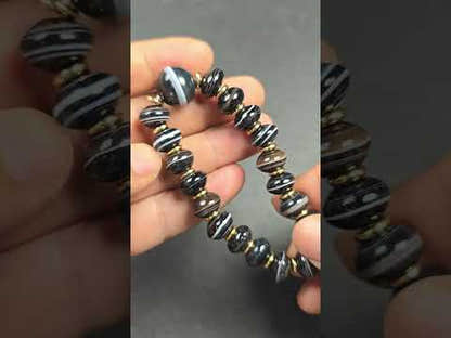 Medicine Buddha Dzi Wrist Mala
