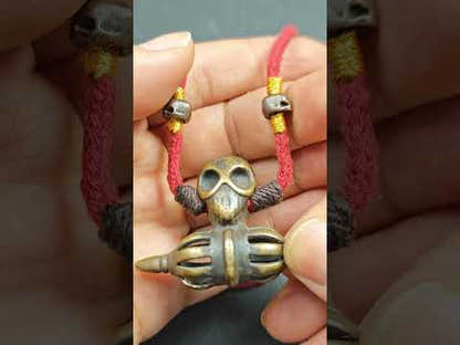 Authentique Amulette Crâne Citipati Vajra - 53×38mm