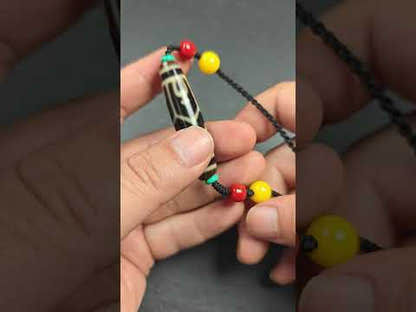 Authentic Tibetan Treasure Vase Dzi Bead Necklace 30 Years Old