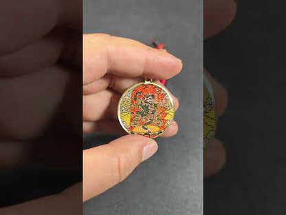 Lion Faced Dakini Amulet | Simhamukha Tibetan Blessed Protective Pendant