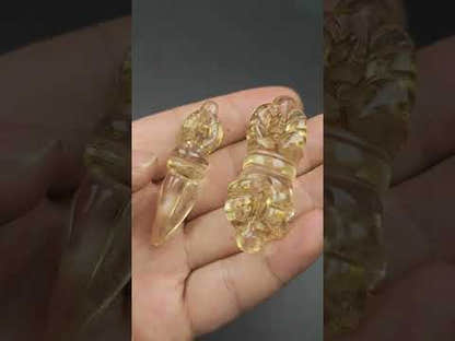 Crystal Dorje Vajra / Phurba Amulet Tibetan Dharma Ritual Implement