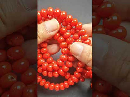 Mala collier en corail bambou rouge 10mm