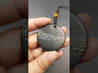 Chenrezig / Padmapani Amulet,Om Mani Padme Hum Badge Pendant