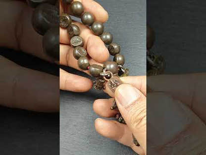 Handhold Wrist Mala,12mm Half Round Scorpion (of Guru Rinpoche)