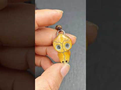 Bird Skull Amulet - Beak Mask Pendant - 31×20×9mm