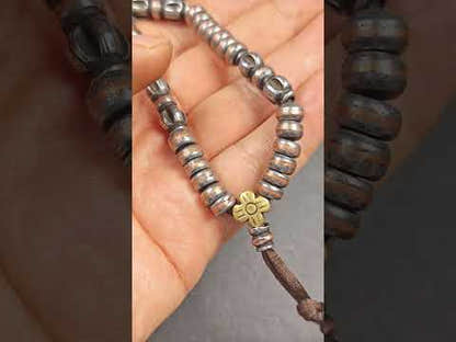 Wrist Mala ｜ Handmade 8mm Cold Iron Vajra Bracelet