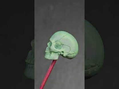 Authentic Turquoise Citipati Skull Bead,15*13*11mm