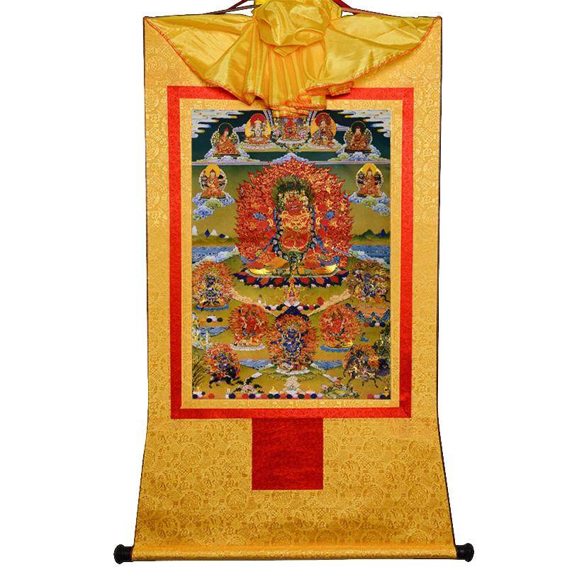 Hayagriva- Wisdom King - Tibetan thangka painting, view 14