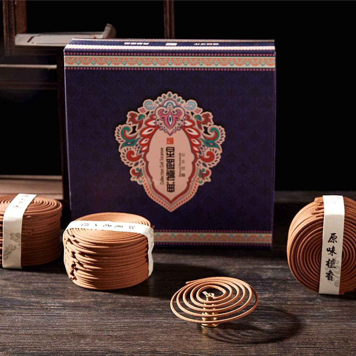 4 Packs of 160 Long Lasting Incense Coils,Gift Pack - Tibetan Buddhist art, view 4