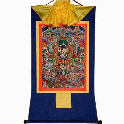 Bardo Thodol-42 Silent Deities - Tibetan thangka painting, view 9