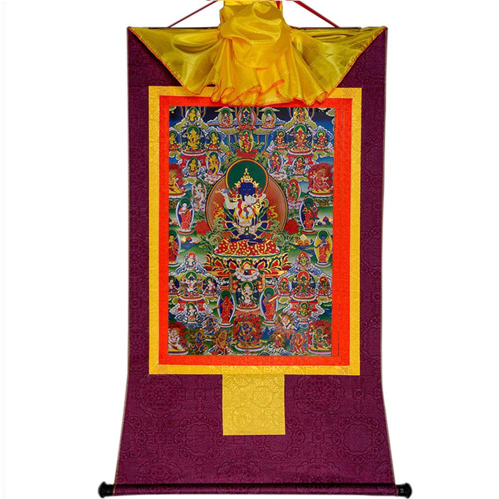 Bardo Thodol-42 Silent Deities - Tibetan thangka painting, view 11