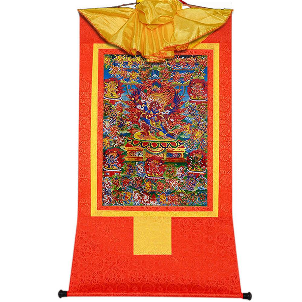 Bardo Thodol-58 Wrathful Deities - Tibetan thangka painting, view 16