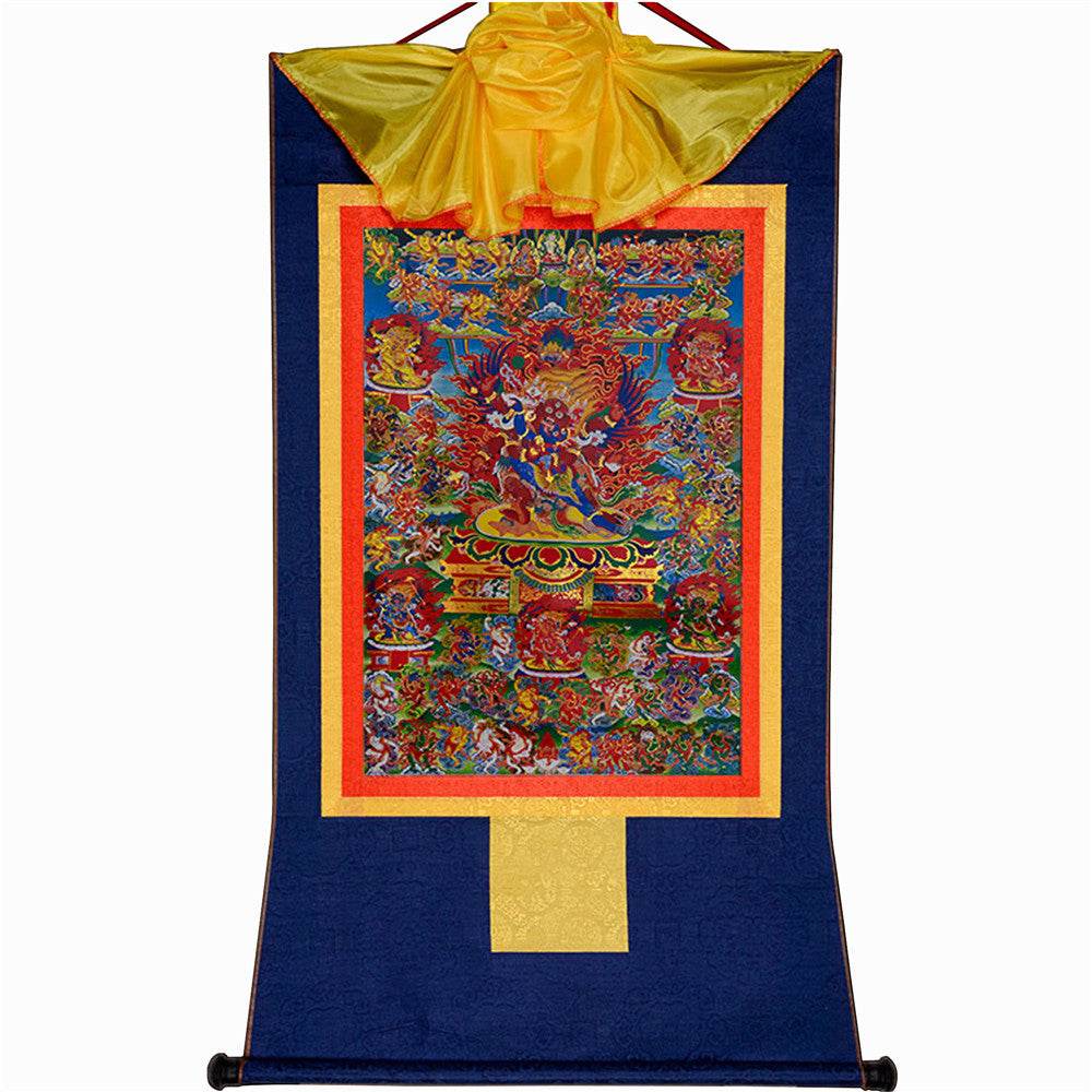 Bardo Thodol-58 Wrathful Deities - Tibetan thangka painting, view 9