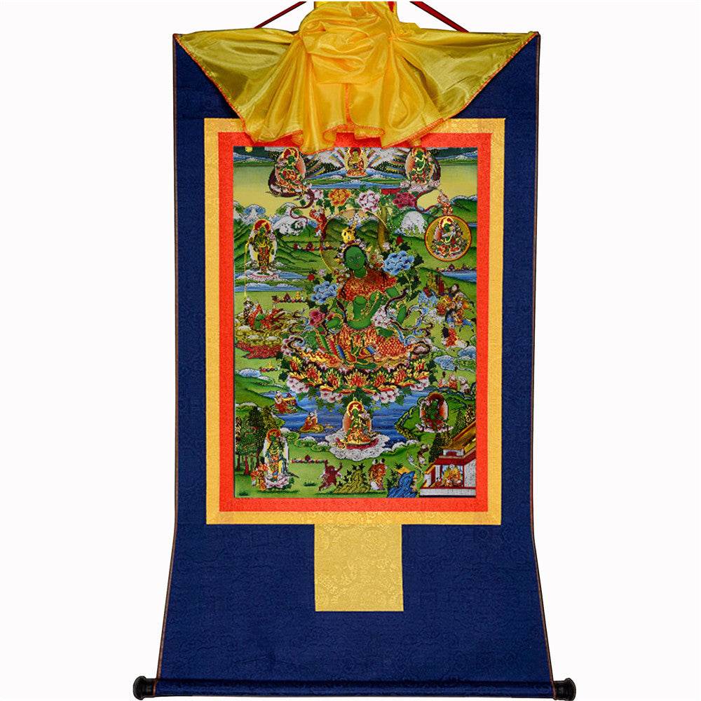 Eight Forms of Green Tara - Tibetan thangka painting, view 10