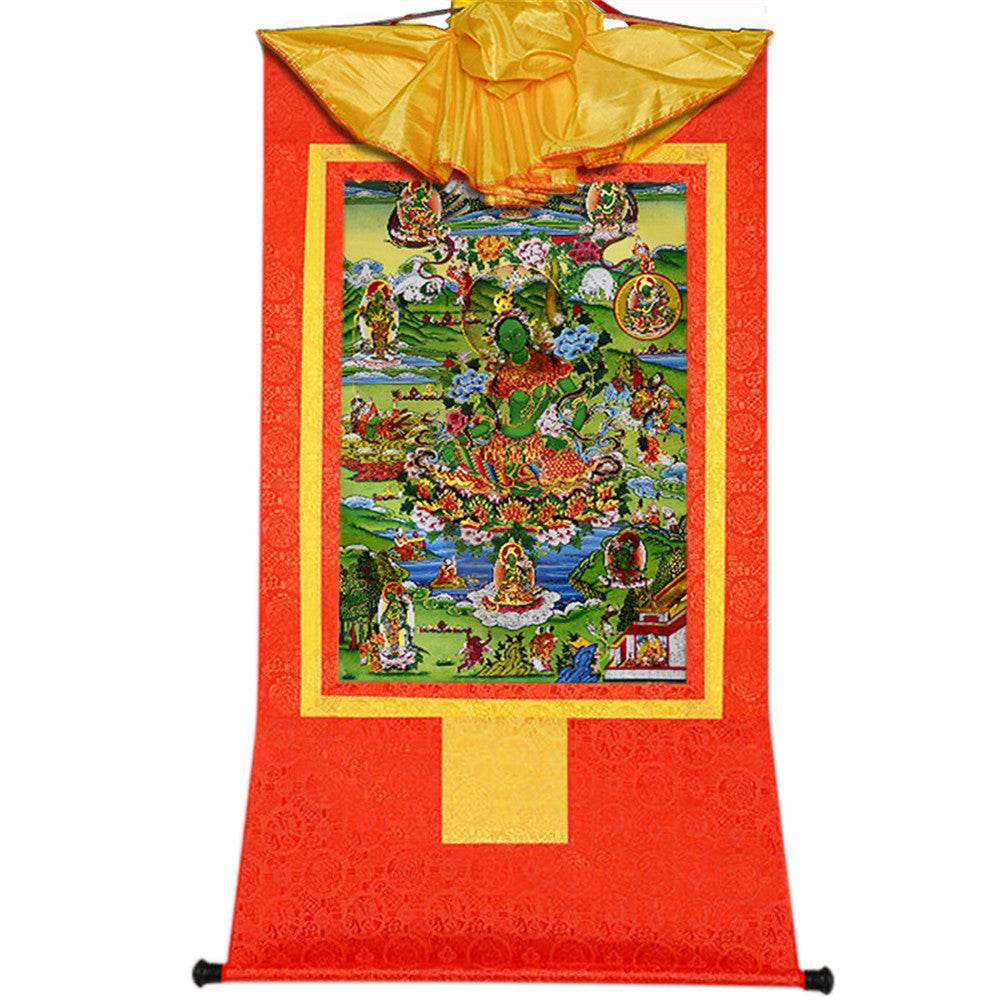Eight Forms of Green Tara - Tibetan thangka painting, view 16