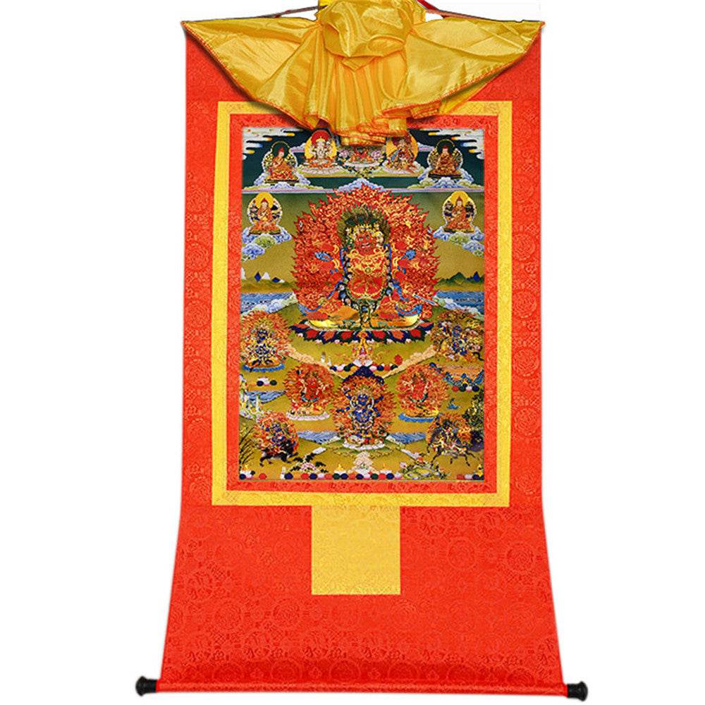 Hayagriva- Wisdom King - Tibetan thangka painting, view 16