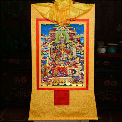 King Gesar གེ་སར - Tibetan thangka painting, view 15