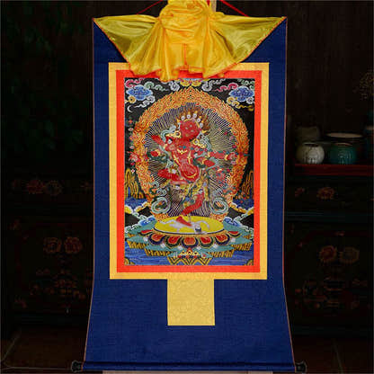 Kurukulla-Mother Buddha Kuru - Tibetan thangka painting, view 11