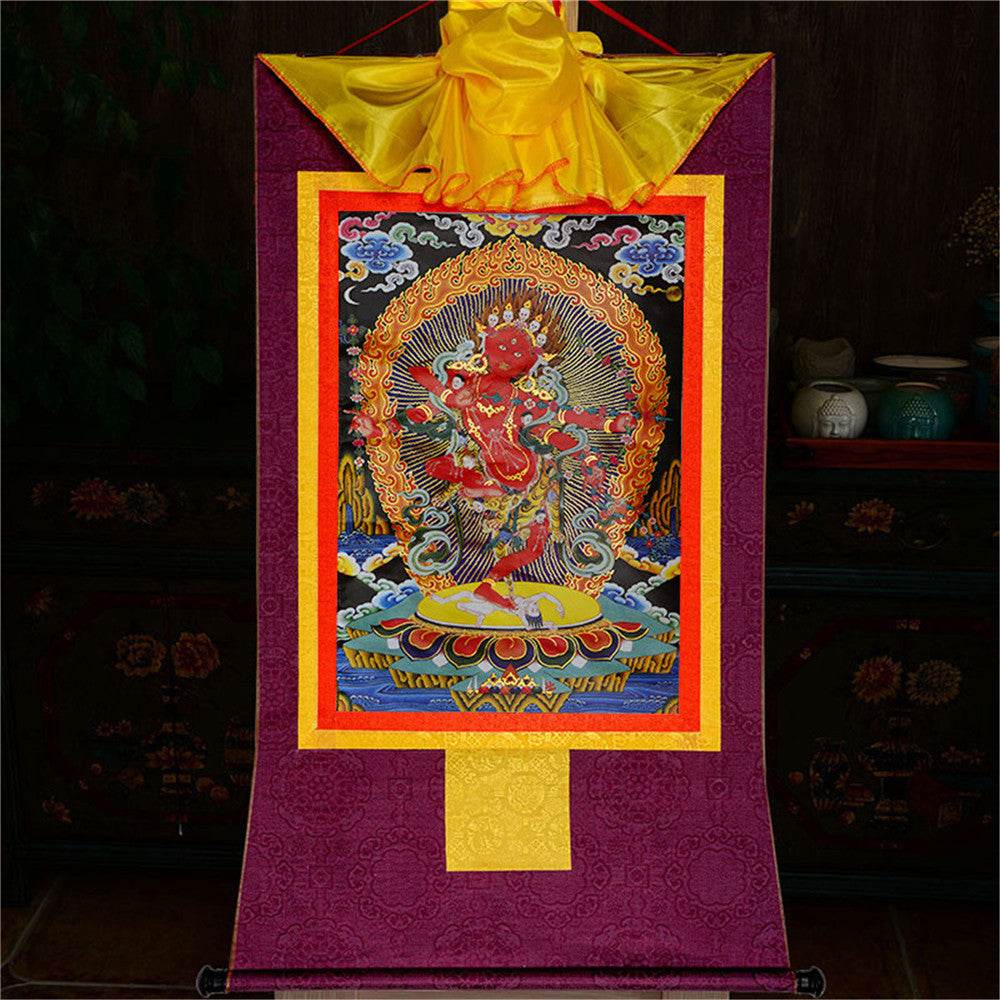 Kurukulla-Mother Buddha Kuru - Tibetan thangka painting, view 13