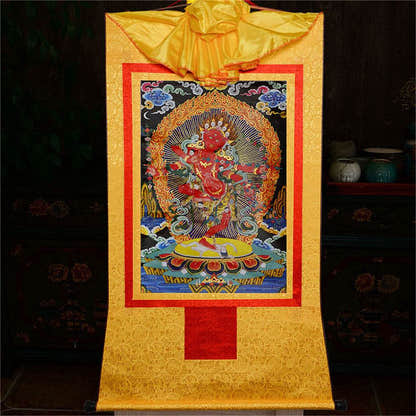 Kurukulla-Mother Buddha Kuru - Tibetan thangka painting, view 15