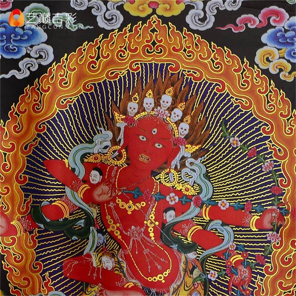 Kurukulla-Mother Buddha Kuru - Tibetan thangka painting, view 18