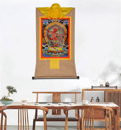 Kurukulla-Mother Buddha Kuru - Tibetan thangka painting, view 7