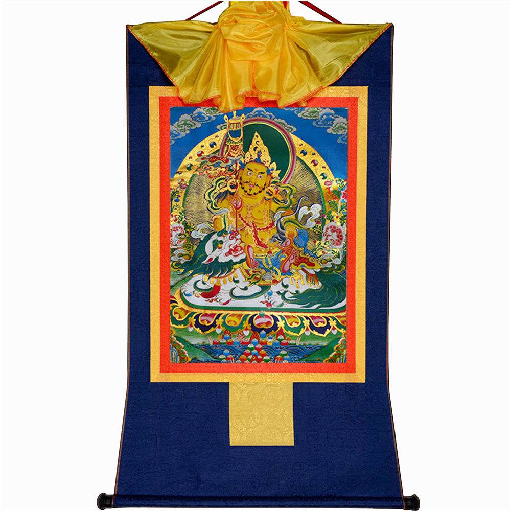 Vaisravana-Buddha of Wealth - Tibetan thangka painting, view 10