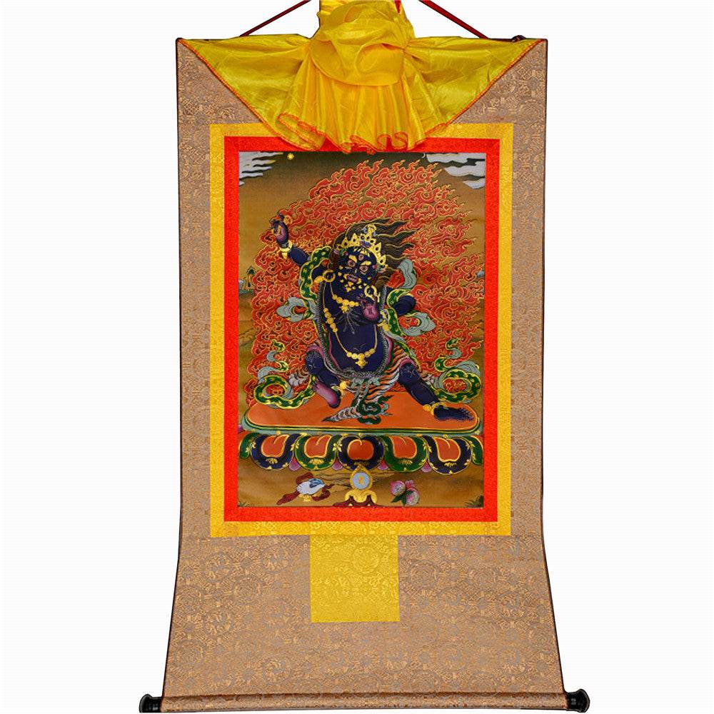 Vajrapani - Tibetan thangka painting, view 8