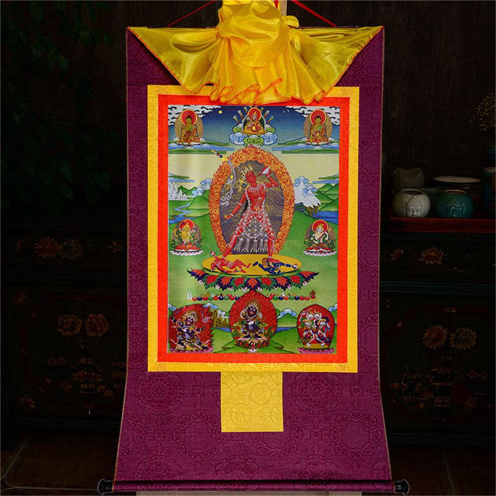 Vajrayogini/Narodakini/Dorje Naljorma/ - Tibetan thangka painting, view 12