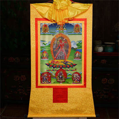Vajrayogini/Narodakini/Dorje Naljorma/ - Tibetan thangka painting, view 14