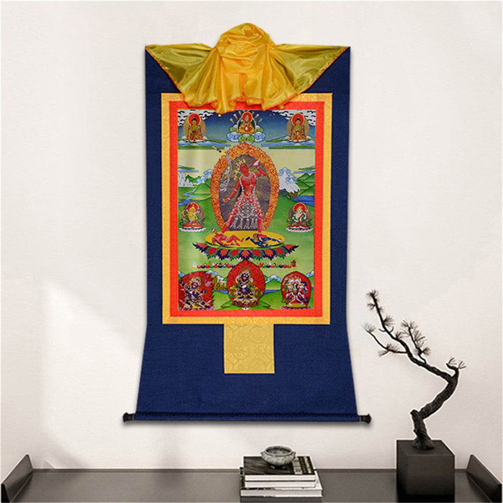 Vajrayogini/Narodakini/Dorje Naljorma/ - Tibetan thangka painting, detailed view