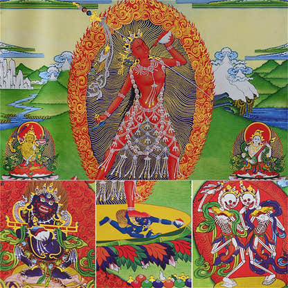 Vajrayogini/Narodakini/Dorje Naljorma/ - Tibetan thangka painting, view 16