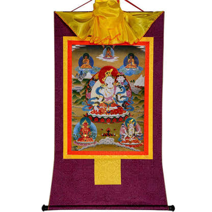 White Tara - Tibetan thangka painting, view 12