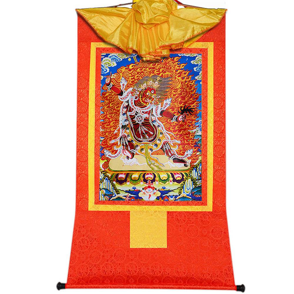 Guru Dragpo-Fierce Emanation of Guru Rinpoche - Tibetan thangka painting, view 16