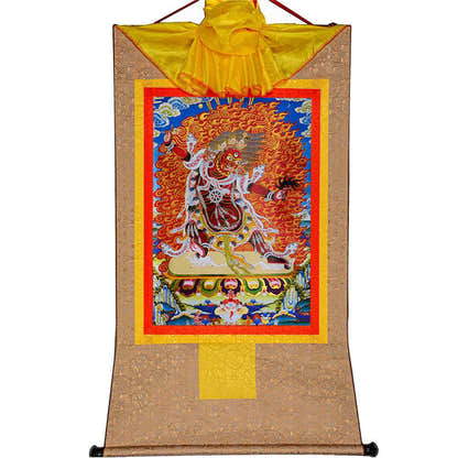 Guru Dragpo-Fierce Emanation of Guru Rinpoche - Tibetan thangka painting, view 7