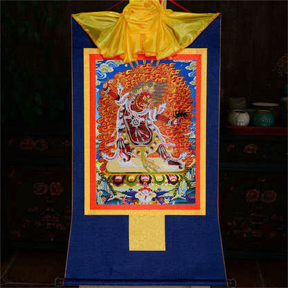 Guru Dragpo-Fierce Emanation of Guru Rinpoche - Tibetan thangka painting, view 10