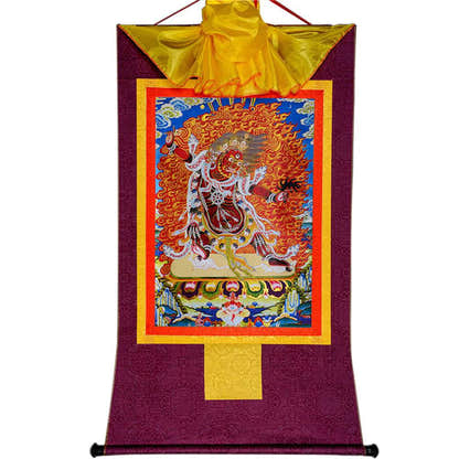 Guru Dragpo-Fierce Emanation of Guru Rinpoche - Tibetan thangka painting, view 11