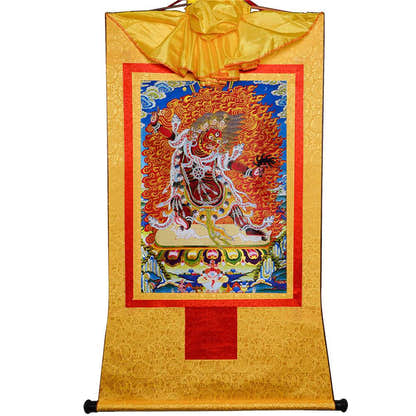 Guru Dragpo-Fierce Emanation of Guru Rinpoche - Tibetan thangka painting, view 14
