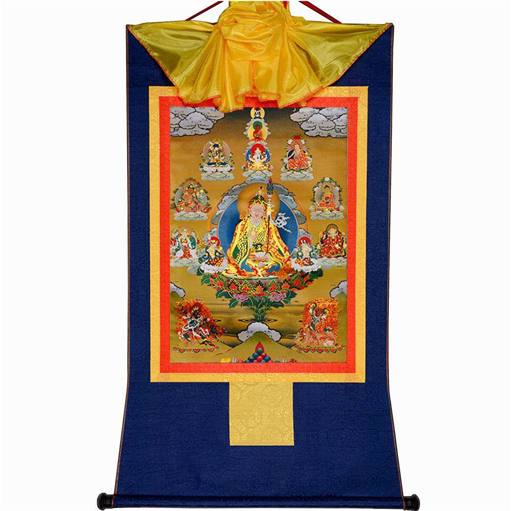 Eight Manifestations of Guru Rinpoche - Tibetan thangka painting, view 11