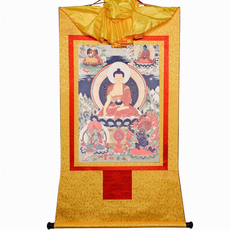 Shakyamuni,Woodblock Thangka Art - Tibetan thangka painting, view 8