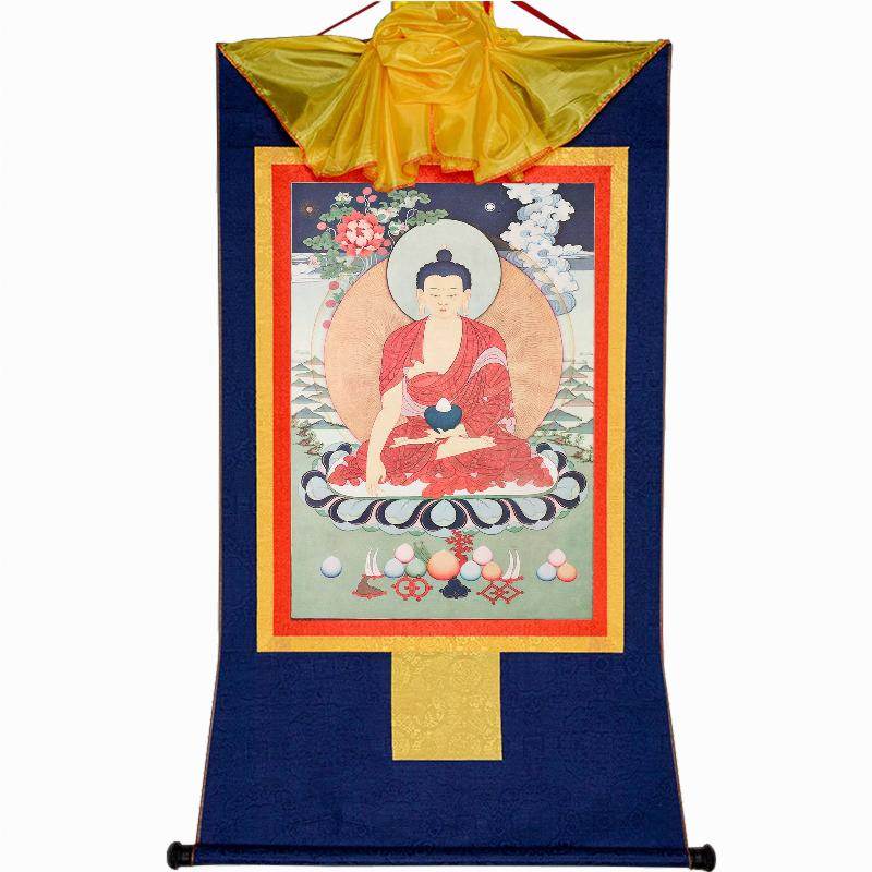 Shakyamuni,Woodblock Thangka Art - Tibetan thangka painting, view 8
