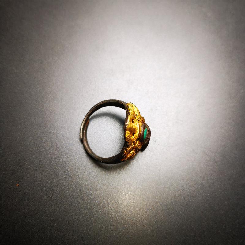Gandhanra Unique Handcrafted Ring, Tibetan Buddhist Vajra Bell Ring,Made of Pure - Tibetan Buddhist vajra, view 4